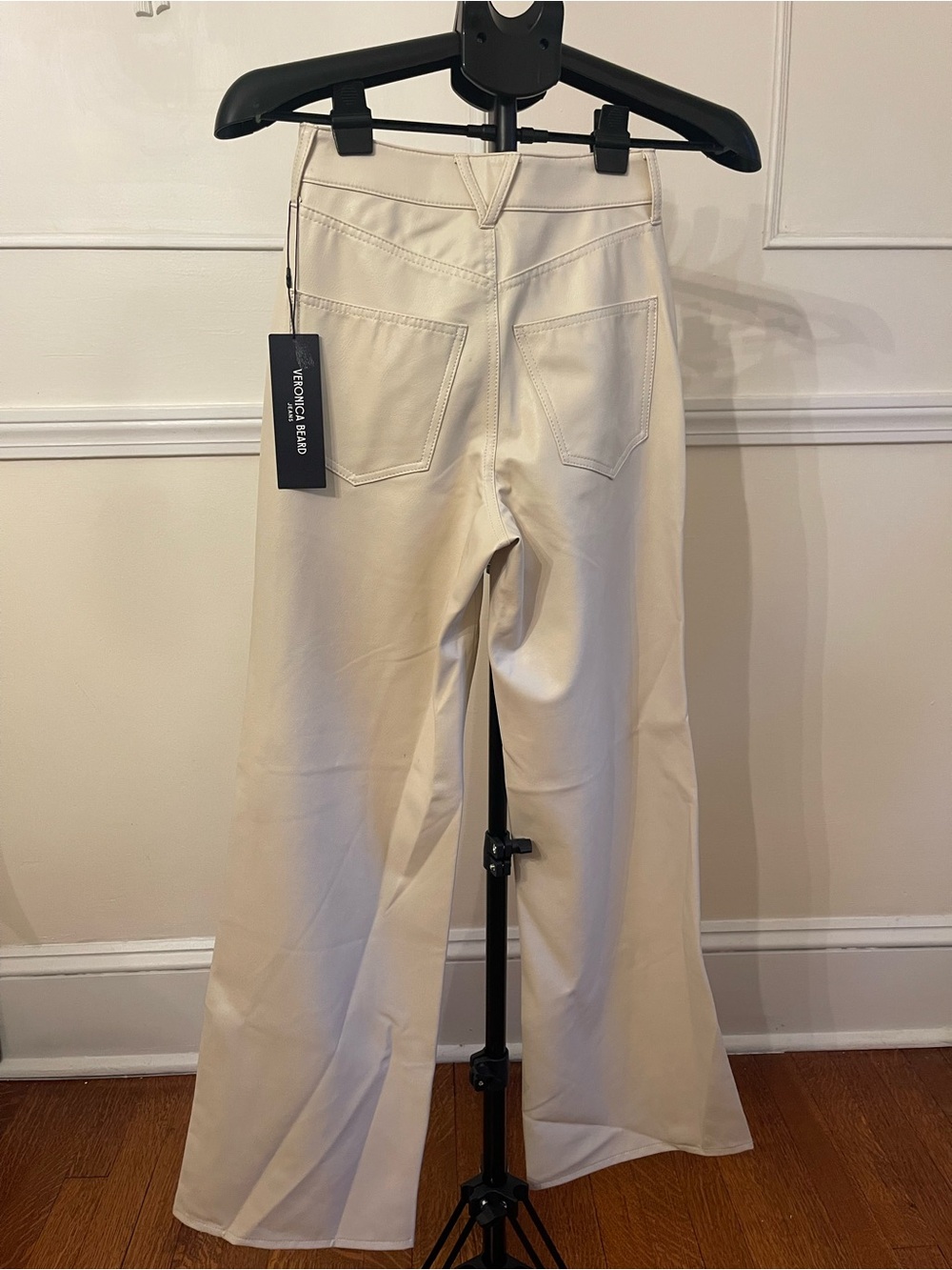 Veronica Beard Cream ecru Wide-Leg Jeans - Picture 2 of 7